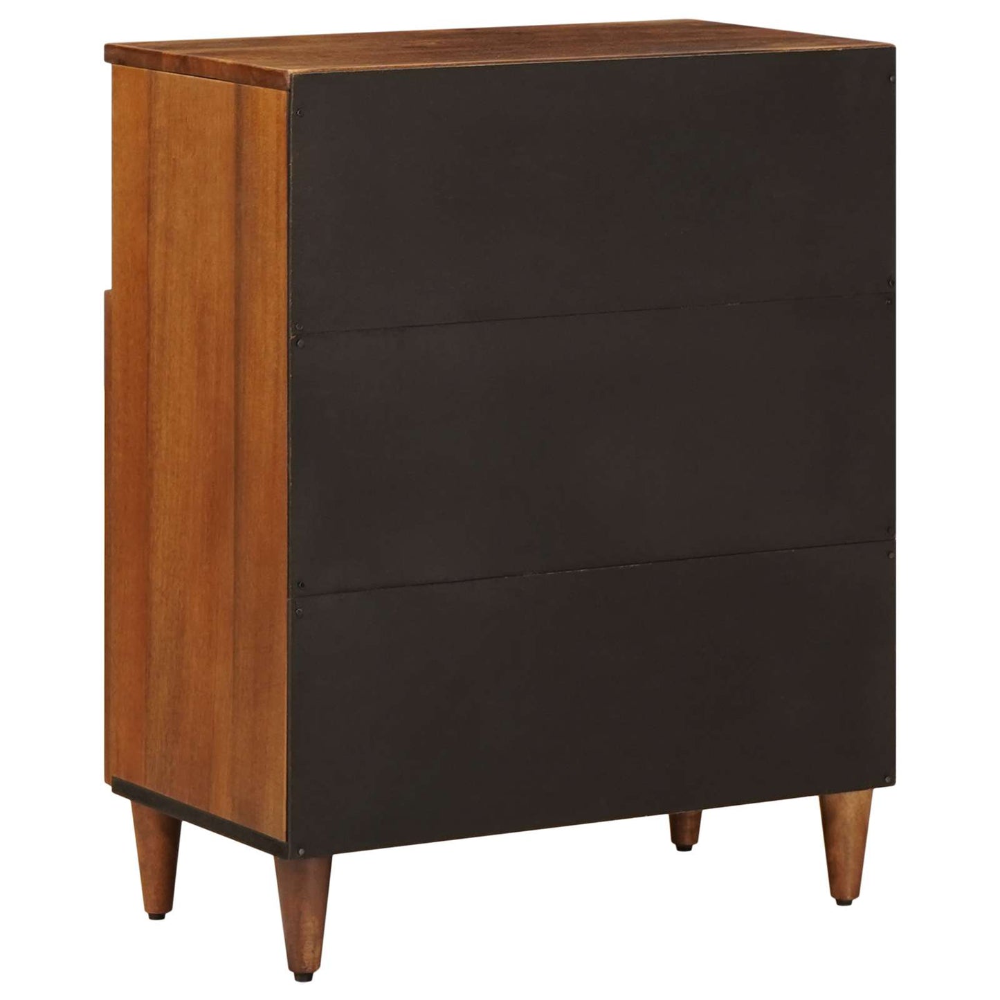 Credenza con porta Noce 60 x 33 x 75 cm Legno di mango massello
