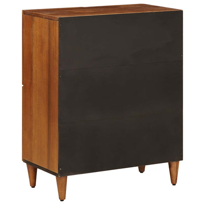 Credenza con porta Noce 60 x 33 x 75 cm Legno di mango massello