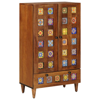 Credenza Noce 60 x 33,5 x 100 cm Legno di mango massello