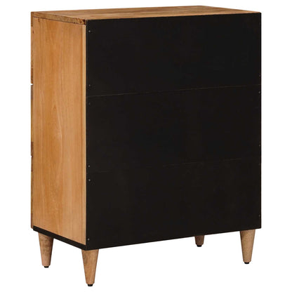 Credenza Naturale 60 x 33 x 75 cm Legno di mango massello