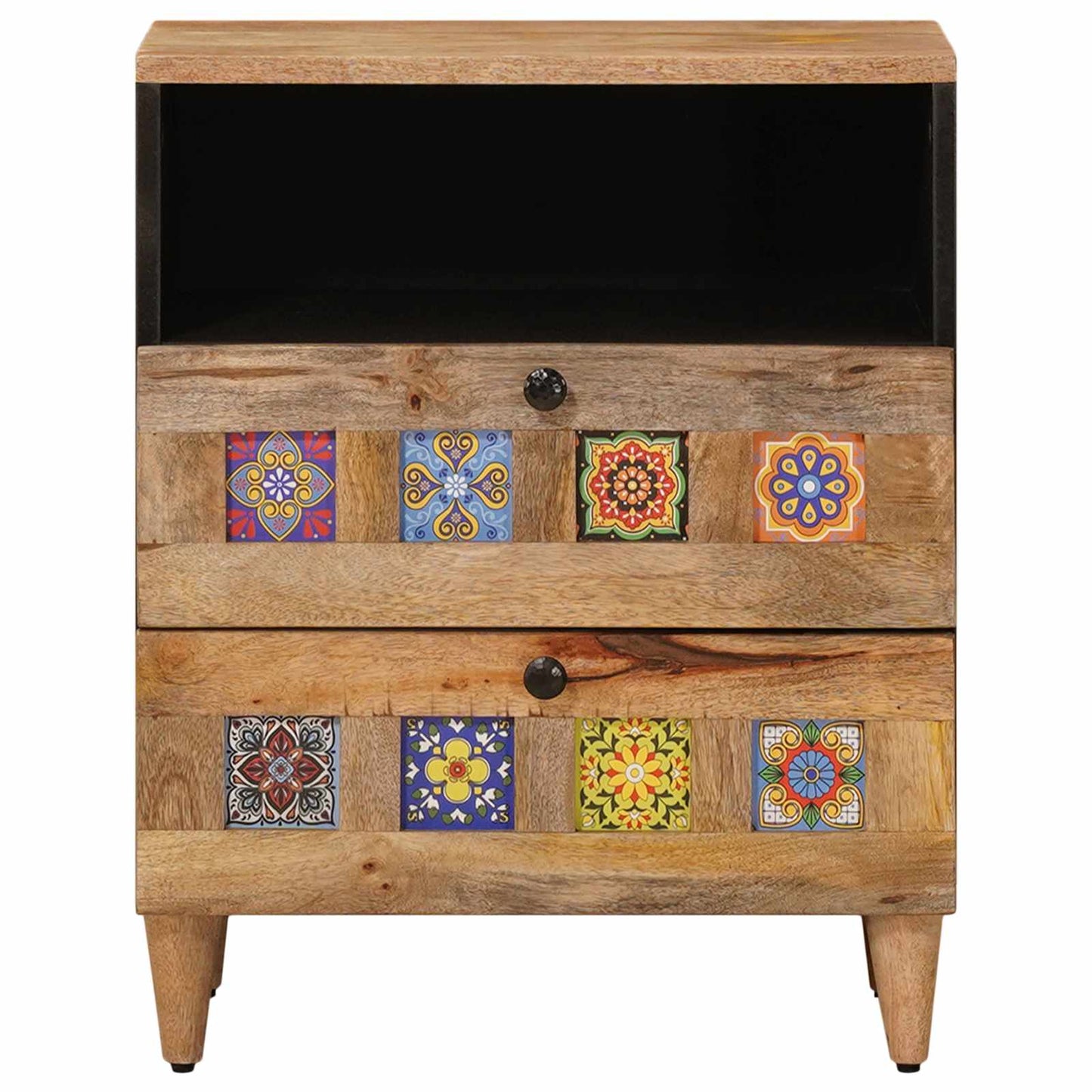Armadio da Notte con cassetto Naturale 50 x 33 x 60 cm