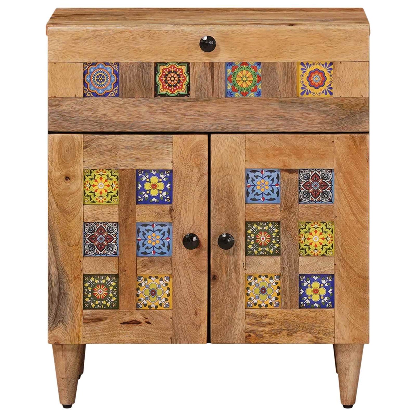 Armadio da Notte con cassetto Naturale 50 x 33 x 60 cm