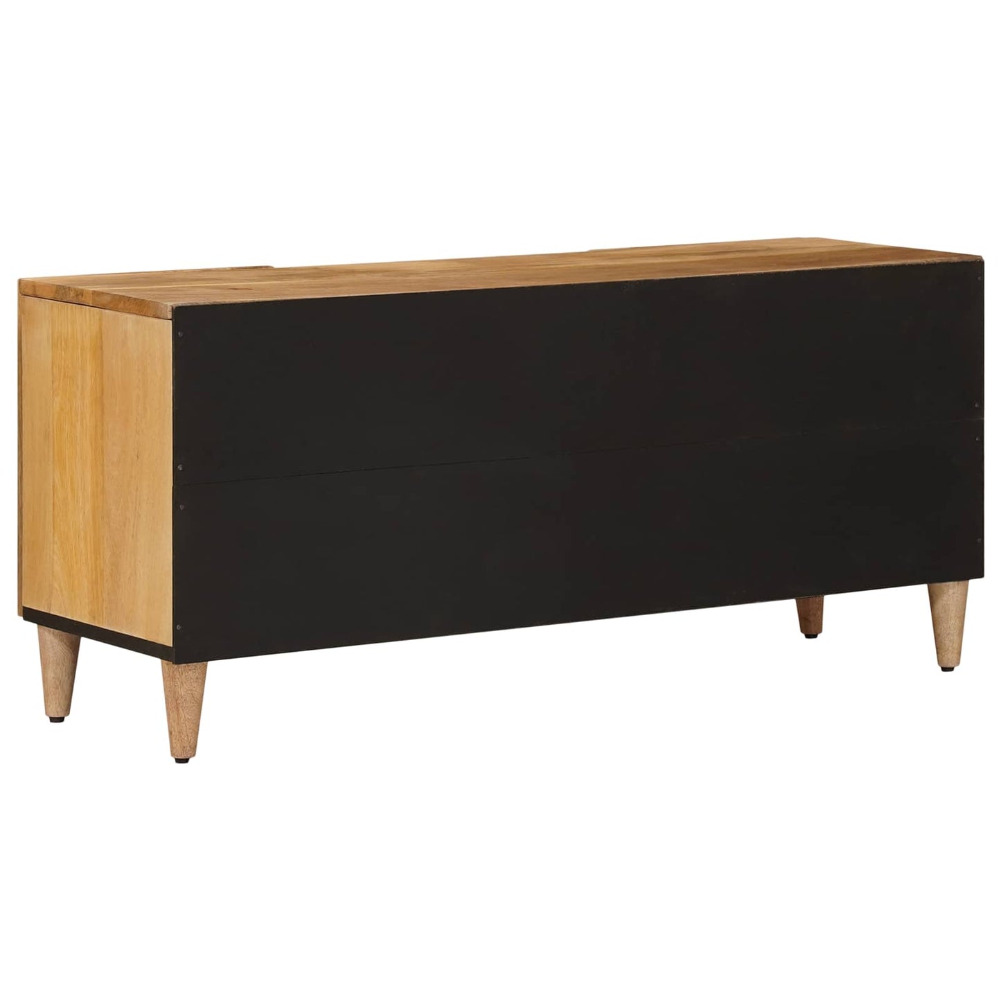 Mobile TV Naturale 105 x 33,5 x 46 cm Legno di mango massello