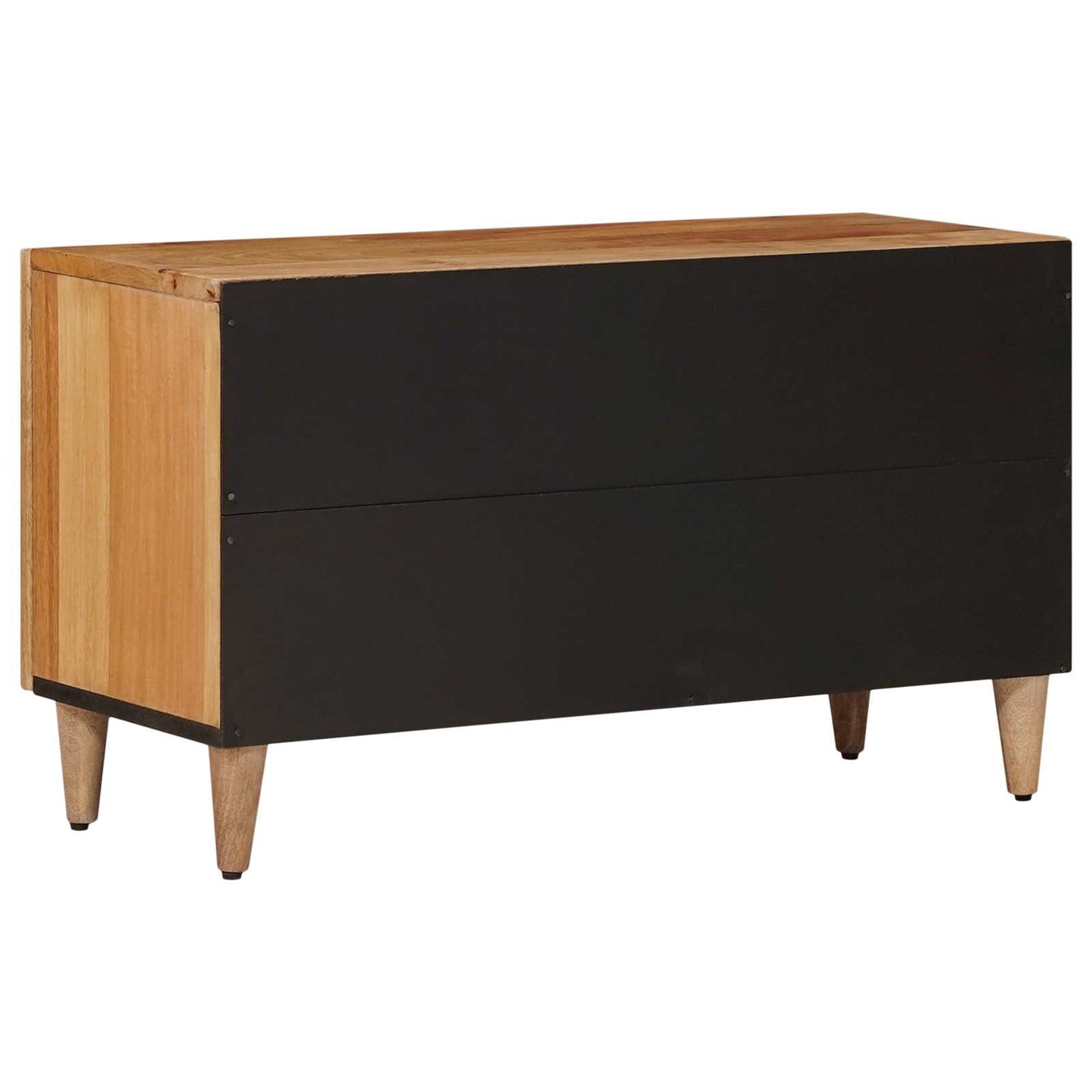 Mobile TV Naturale 80 x 31,5 x 46 cm Legno di mango massello