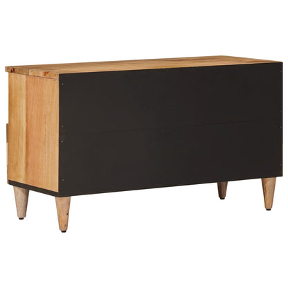 Mobile TV Naturale 80 x 33,5 x 46 cm Legno di mango massello