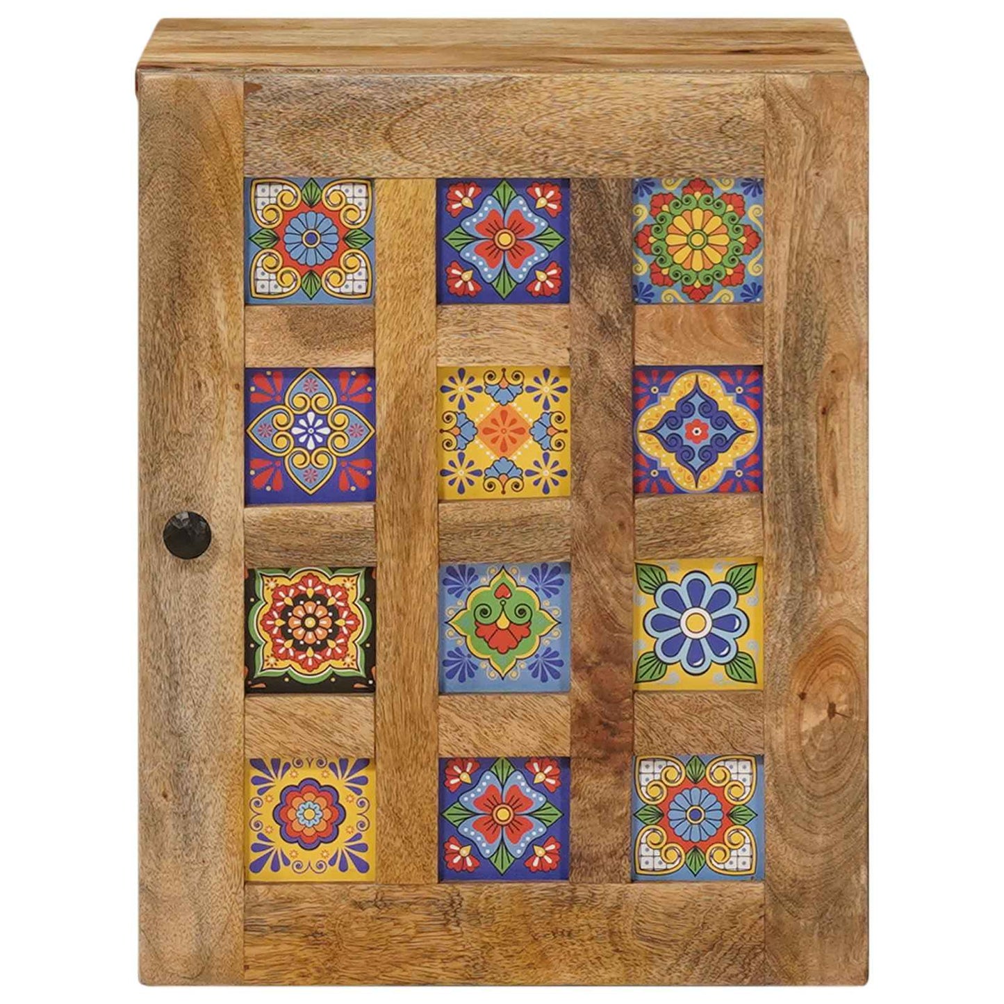Mobile Appeso da Bagno con porta Naturale 38 x 33,5 x 48 cm