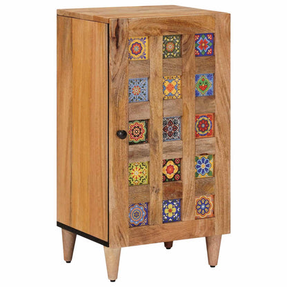 Credenza Naturale 40 x 33,5 x 75 cm Legno di mango massello