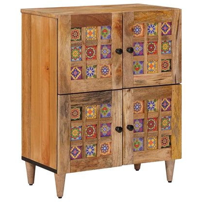 Credenza Naturale 60 x 33,5 x 75 cm Legno di mango massello