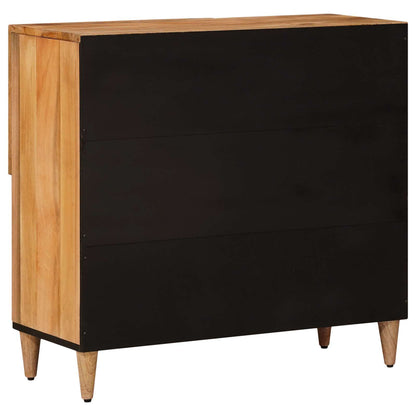 Credenza Naturale 80 x 33,5 x 75 cm Legno di mango massello