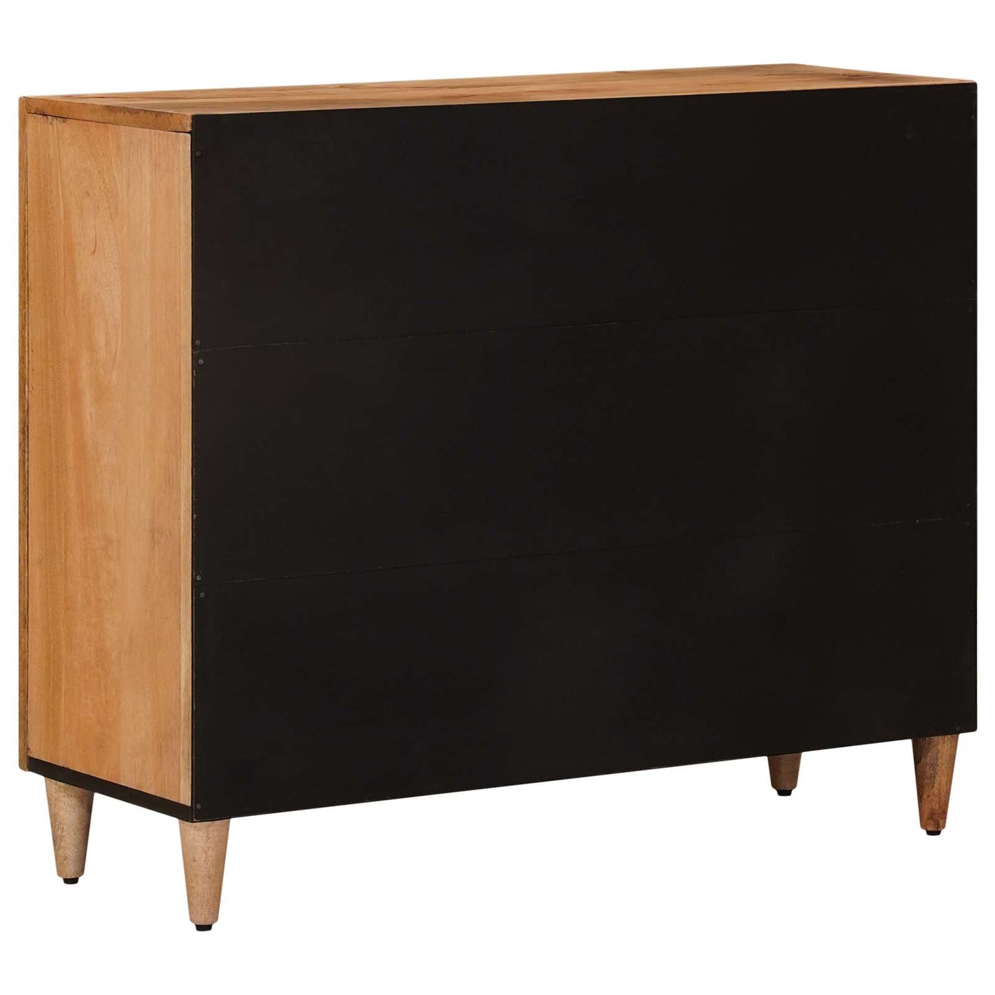 Credenza Naturale 90 x 33,5 x 75 cm Legno di mango massello
