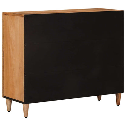 Credenza Naturale 90 x 33,5 x 75 cm Legno di mango massello