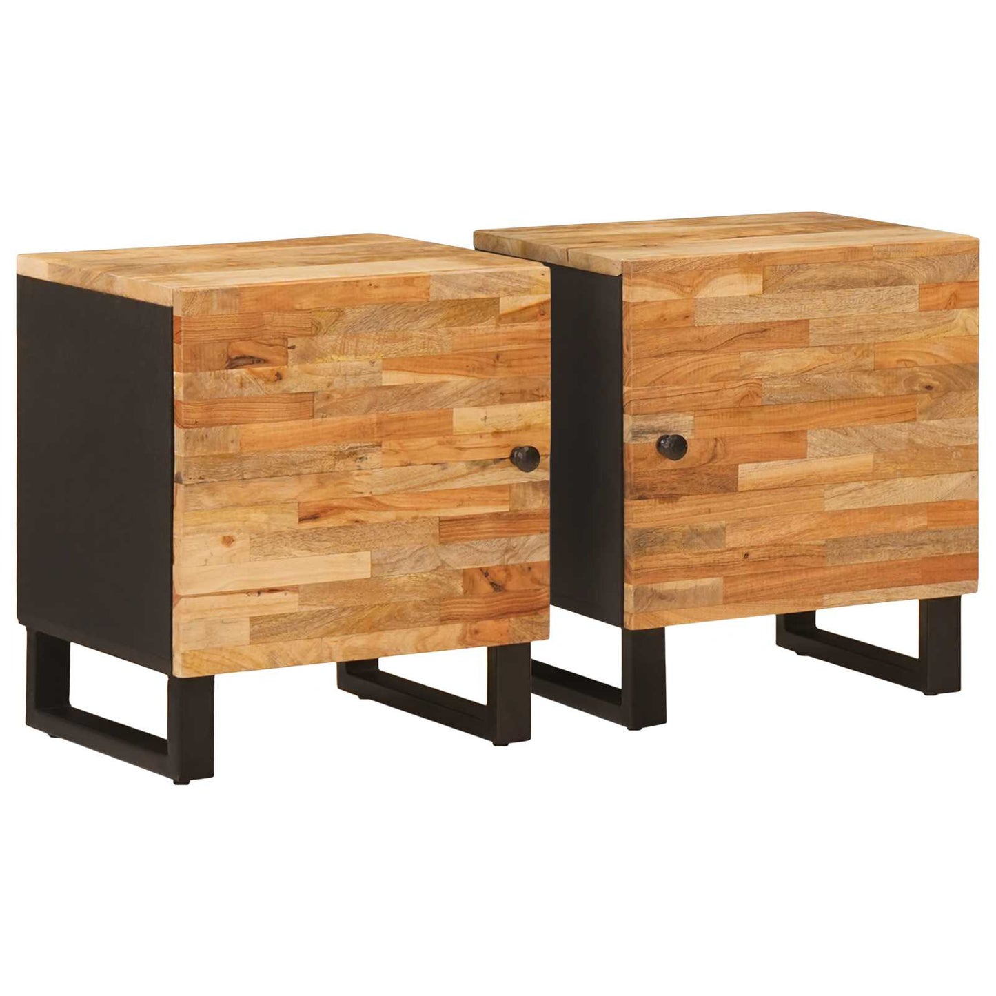 Armadio da Notte 2 pcs Marrone 40 x 33 x 46 cm