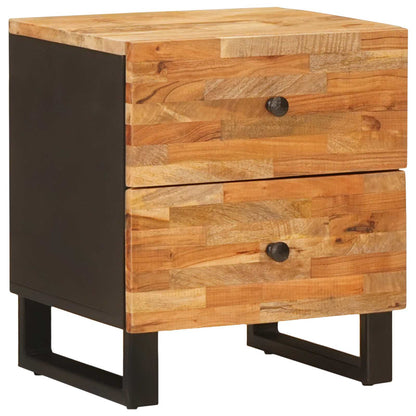 Armadio da Notte con cassetto 2 pcs Marrone 40 x 33 x 46 cm