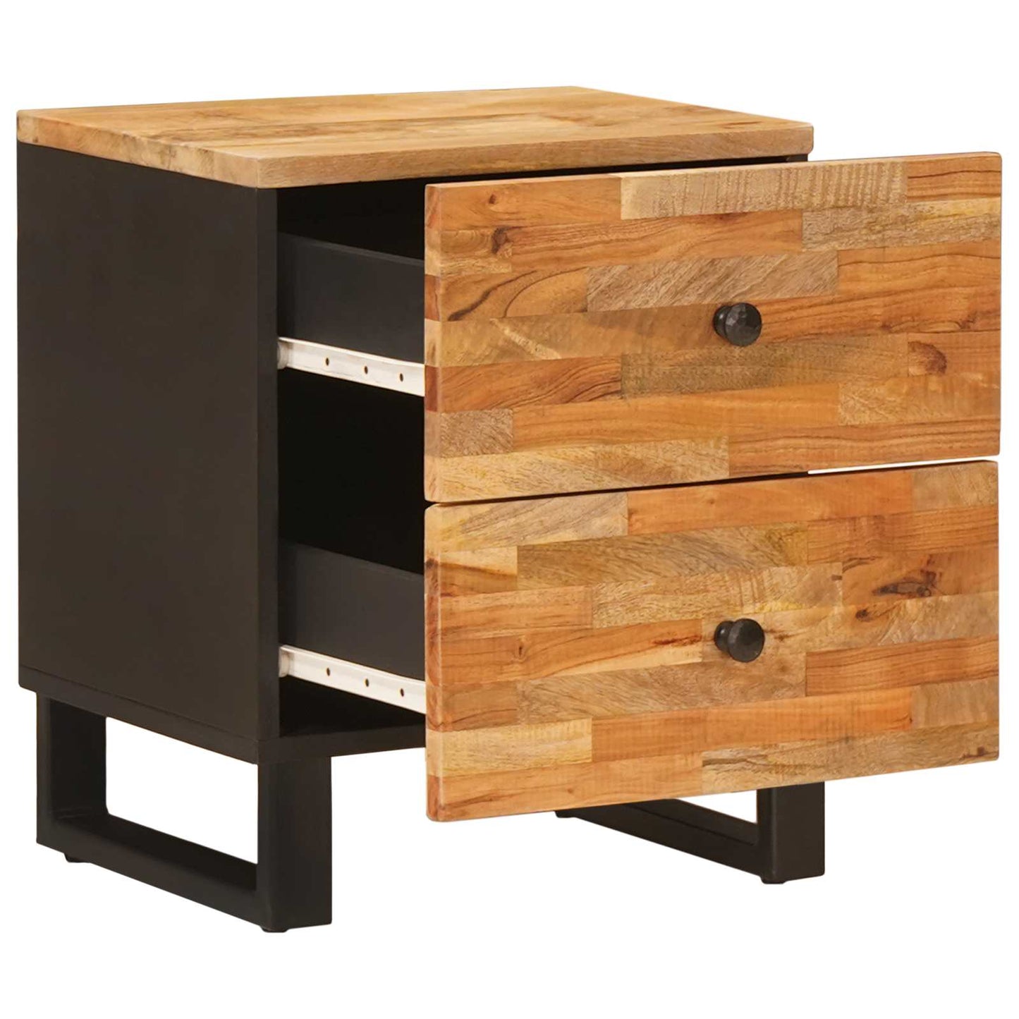 Armadio da Notte con cassetto 2 pcs Marrone 40 x 33 x 46 cm