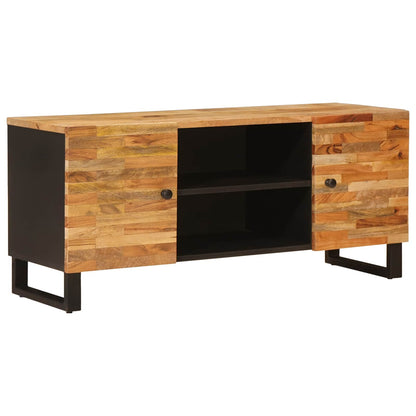 Mobile TV Marrone 105 x 33 x 46 cm Legno di mango massello