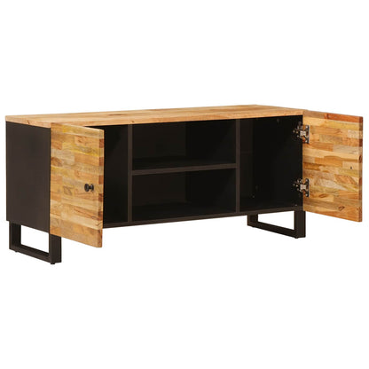 Mobile TV Marrone 105 x 33 x 46 cm Legno di mango massello