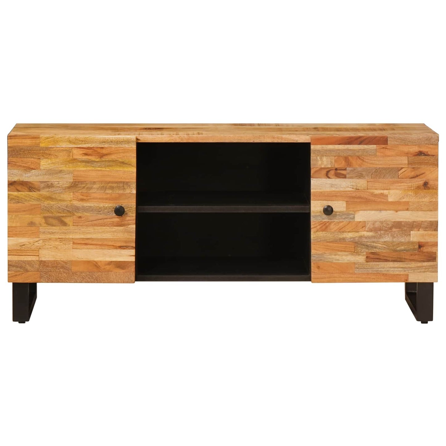 Mobile TV Marrone 105 x 33 x 46 cm Legno di mango massello