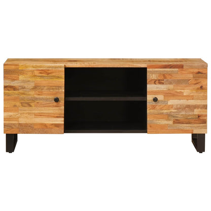 Mobile TV Marrone 105 x 33 x 46 cm Legno di mango massello