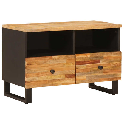 Mobile TV Marrone 70 x 33 x 46 cm Legno di mango massello