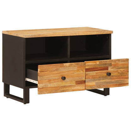 Mobile TV Marrone 70 x 33 x 46 cm Legno di mango massello