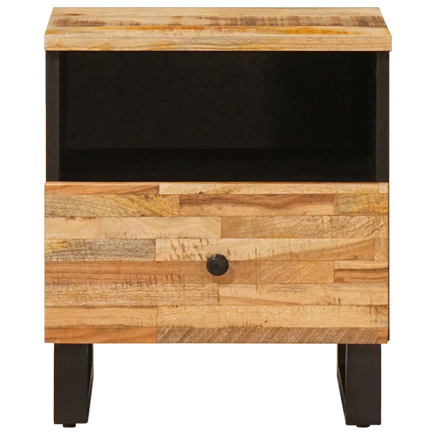 Mobiletto da Letto con cassetto Marrone 40 x 33 x 46 cm