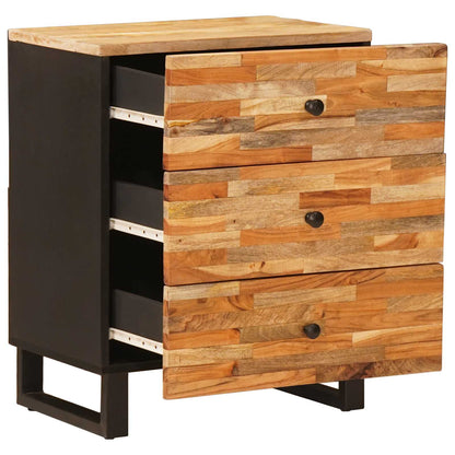 Mobiletto da Letto con cassetto Marrone 50 x 33 x 62 cm