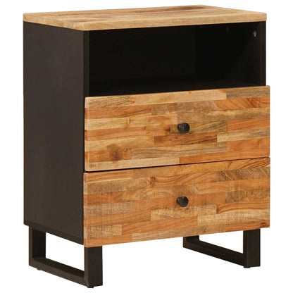 Mobiletto da Letto con cassetto Marrone 50 x 33 x 62 cm