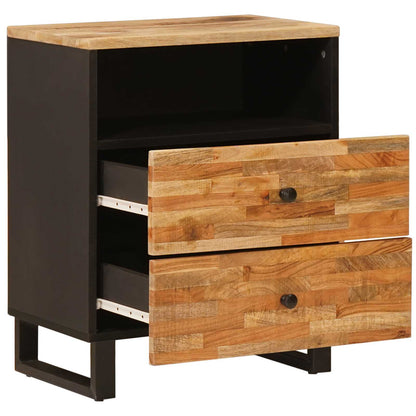 Mobiletto da Letto con cassetto Marrone 50 x 33 x 62 cm