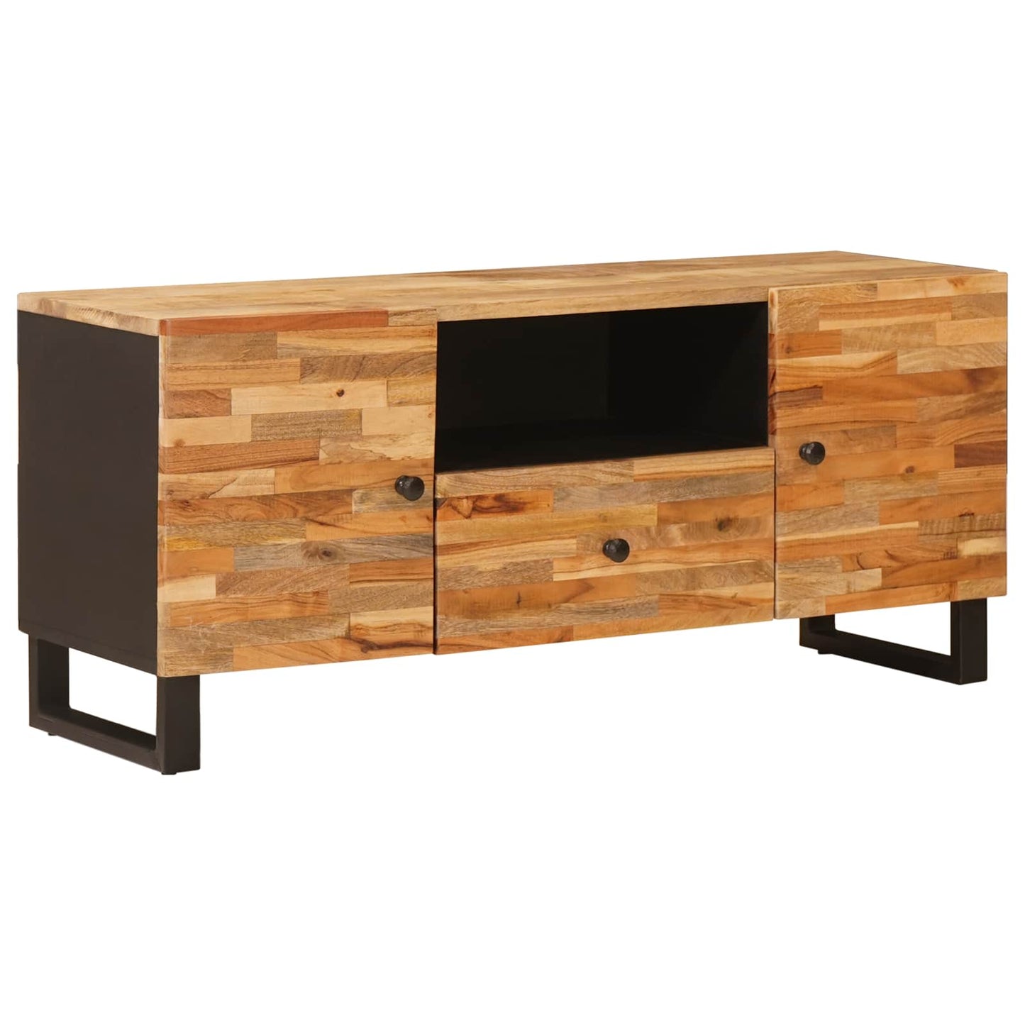 Mobile TV Marrone 105 x 33 x 46 cm Legno di mango massello