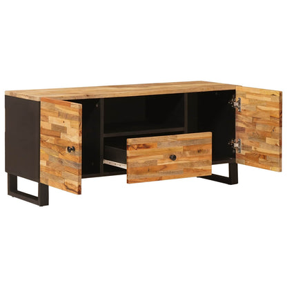 Mobile TV Marrone 105 x 33 x 46 cm Legno di mango massello