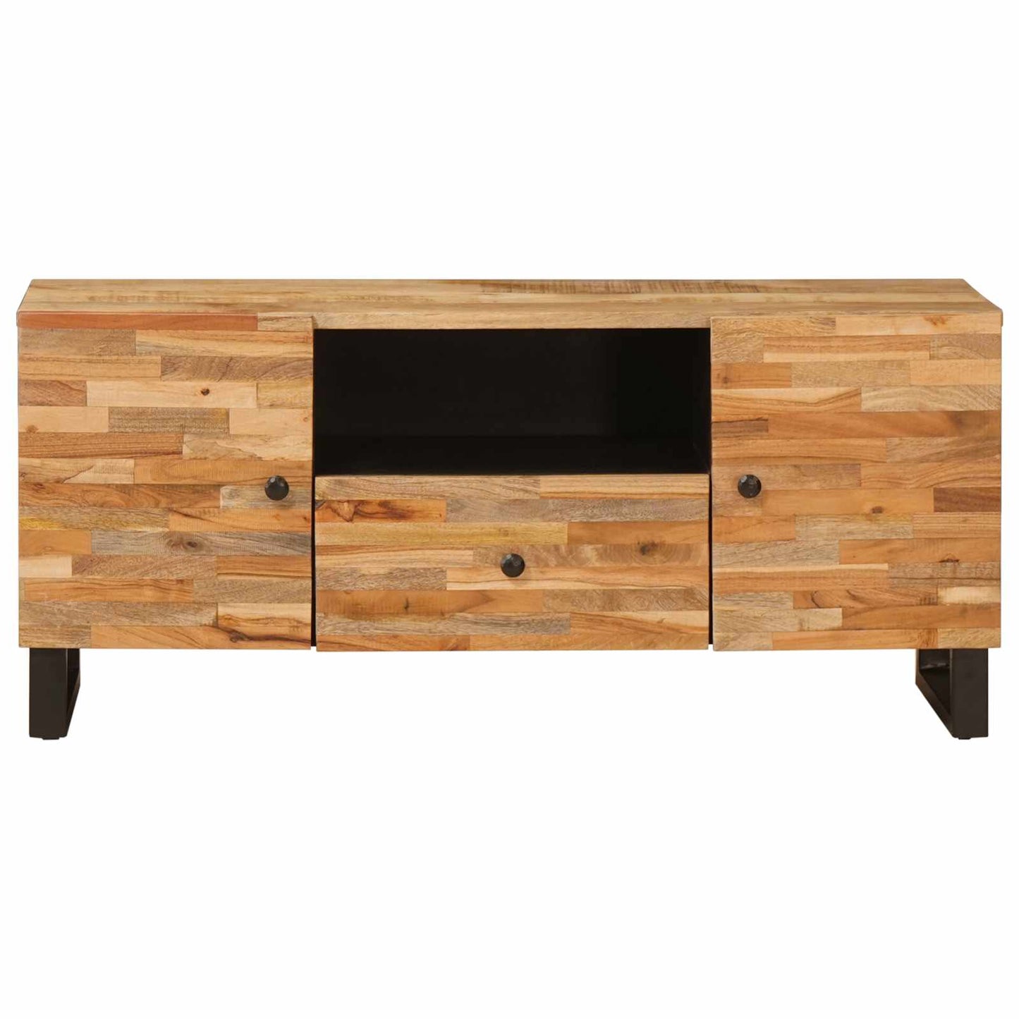 Mobile TV Marrone 105 x 33 x 46 cm Legno di mango massello