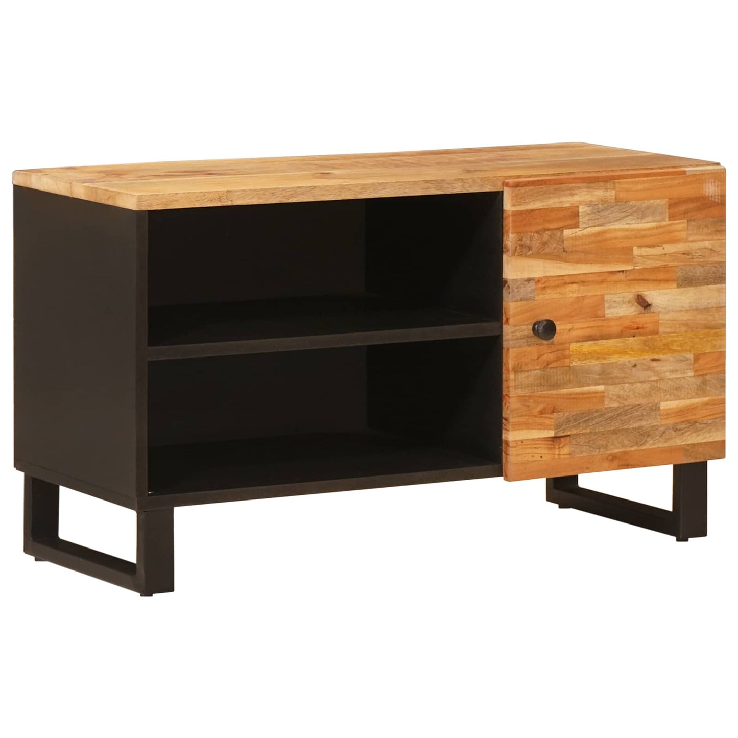 Mobile TV Marrone 80 x 33 x 46 cm Legno di mango massello
