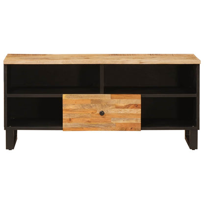 Mobile TV Marrone 100 x 33 x 46 cm Legno di mango massello