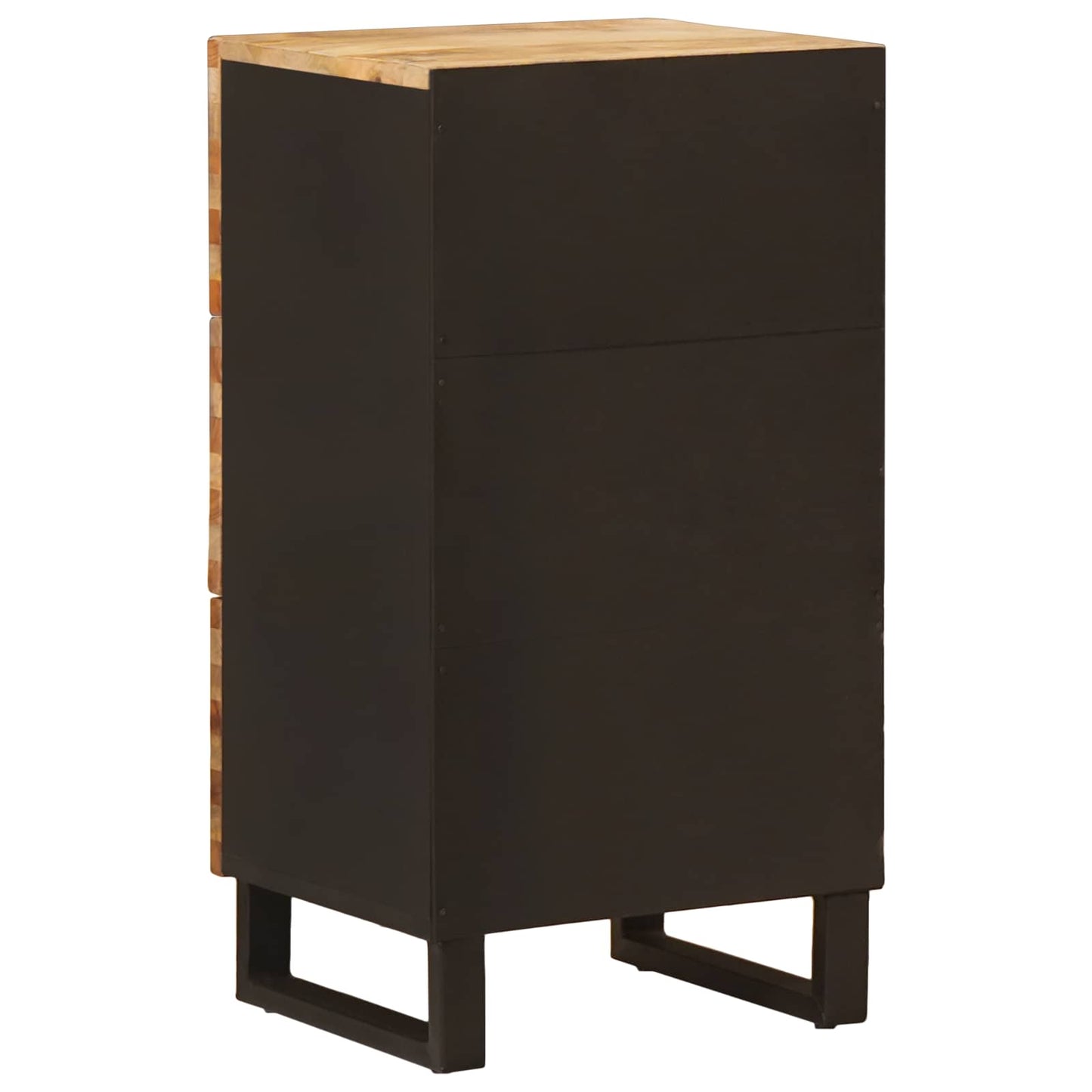 Mobile laterale Marrone 40 x 33 x 75 cm Legno di mango massello