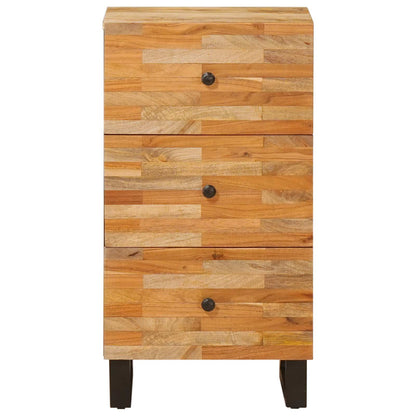 Mobile laterale Marrone 40 x 33 x 75 cm Legno di mango massello
