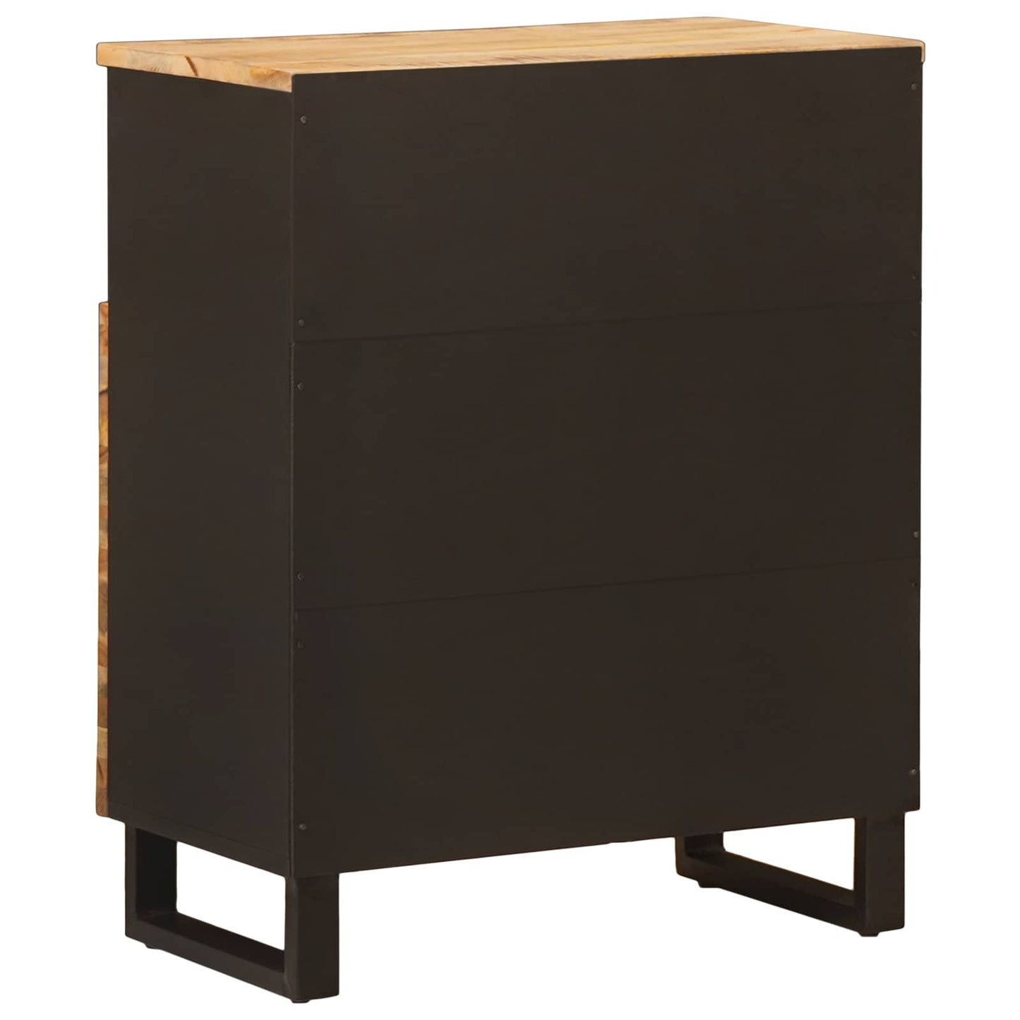 Mobile laterale Marrone 60 x 33 x 75 cm Legno di mango massello