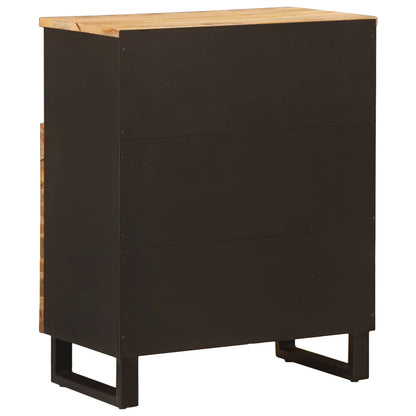 Mobile laterale Marrone 60 x 33 x 75 cm Legno di mango massello