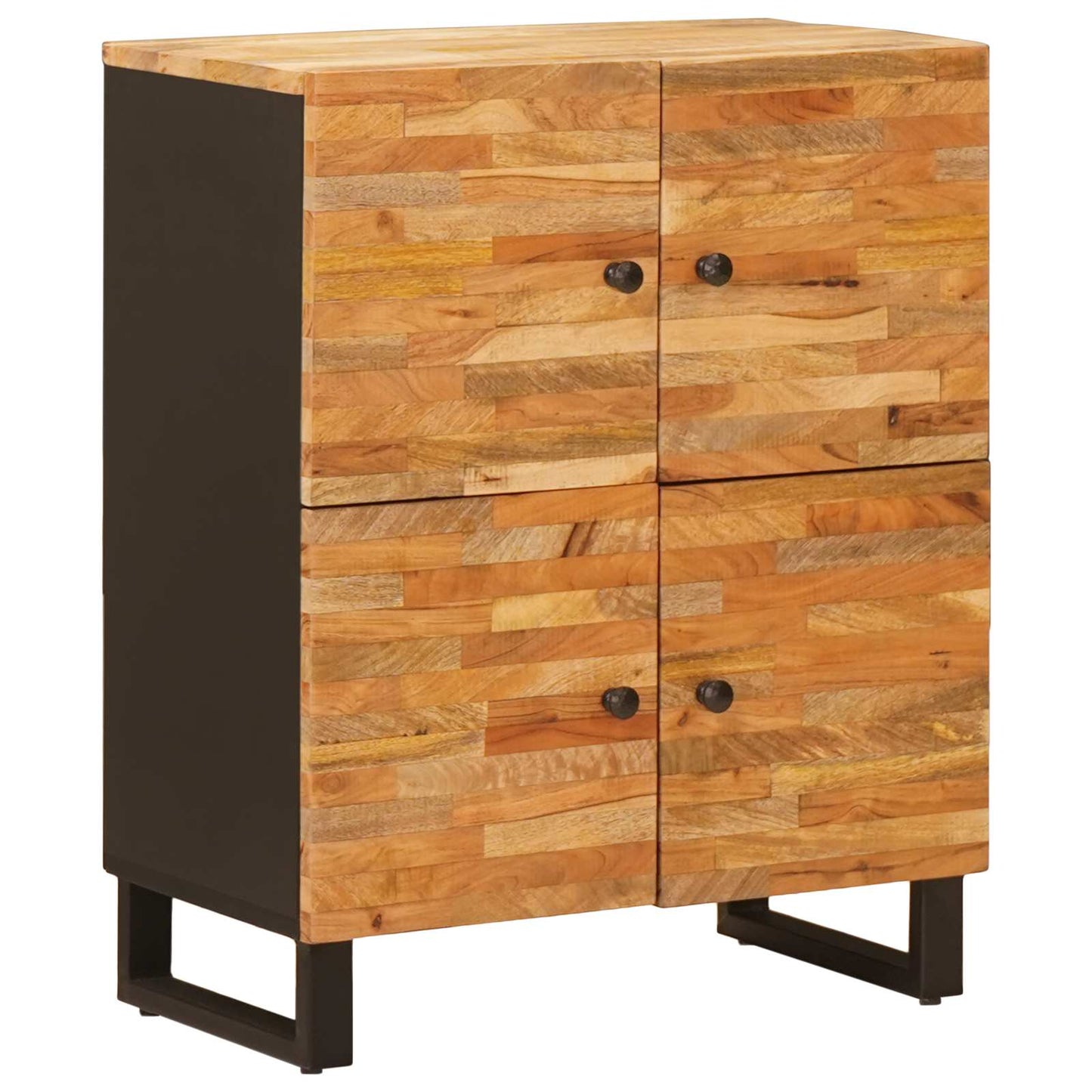 Mobile laterale Marrone 60 x 33 x 75 cm Legno di mango massello