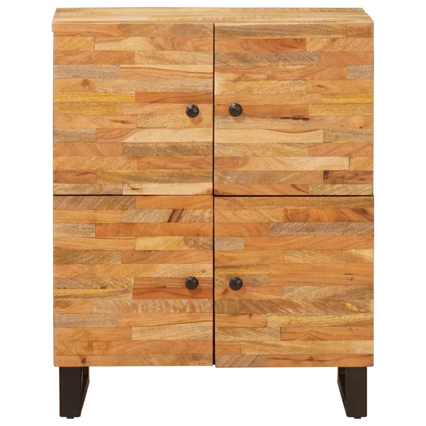 Mobile laterale Marrone 60 x 33 x 75 cm Legno di mango massello