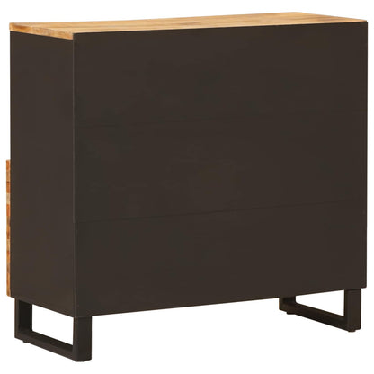 Mobile laterale Marrone 80 x 33 x 75 cm Legno di mango massello