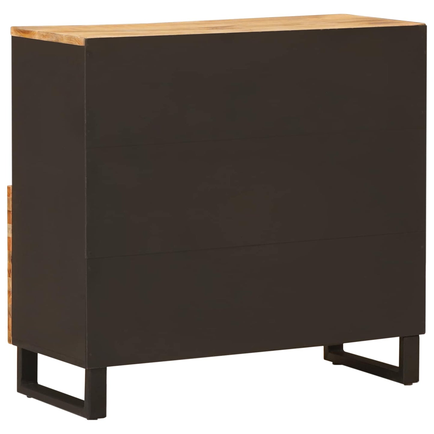 Mobile laterale Marrone 90 x 33 x 75 cm Legno di mango massello