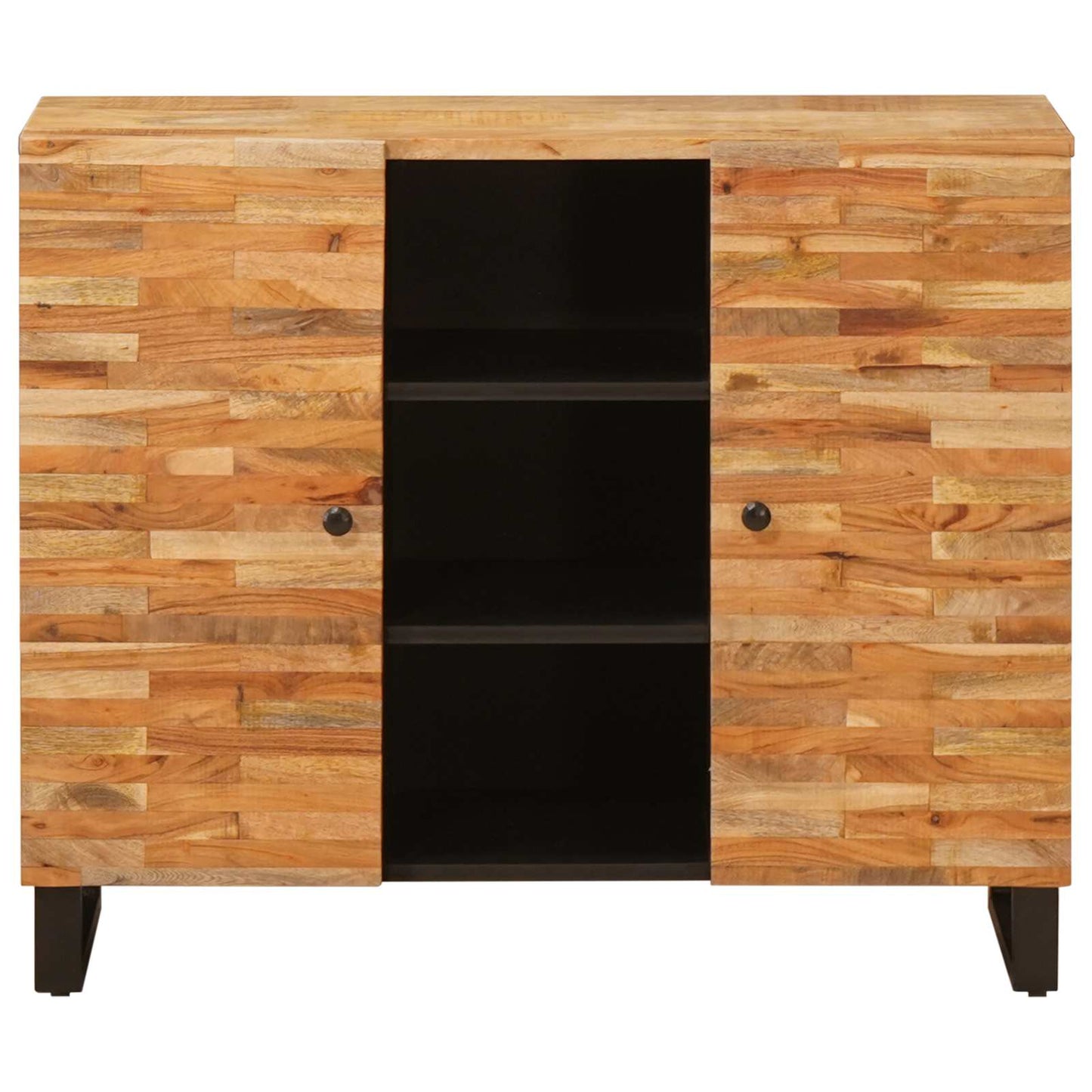 Mobile laterale Marrone 90 x 33 x 75 cm Legno di mango massello