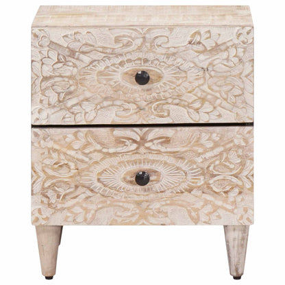 Armadio da Notte con cassetto Bianco 40 x 33,5 x 46 cm