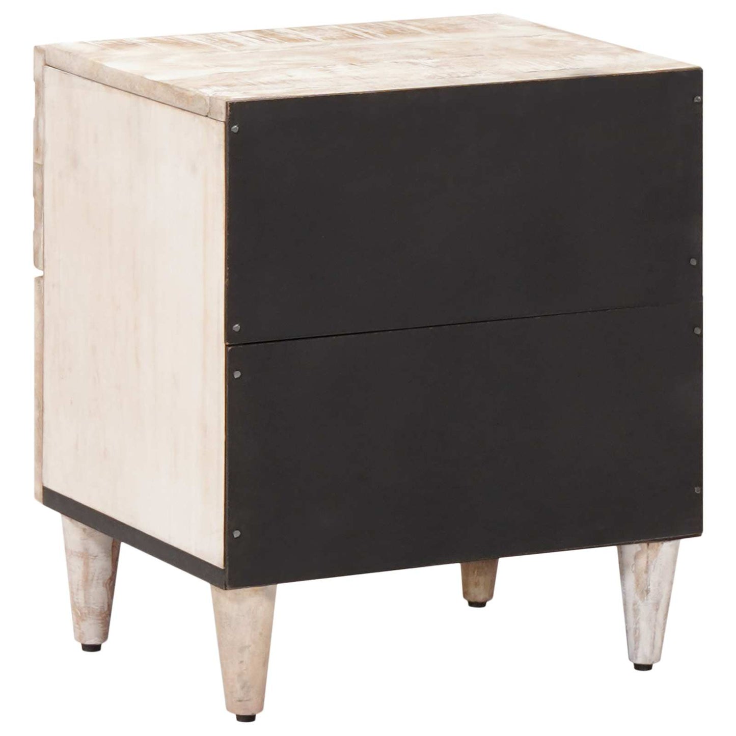 Armadio da Notte con cassetto 2 pcs Bianco 40 x 33,5 x 46 cm