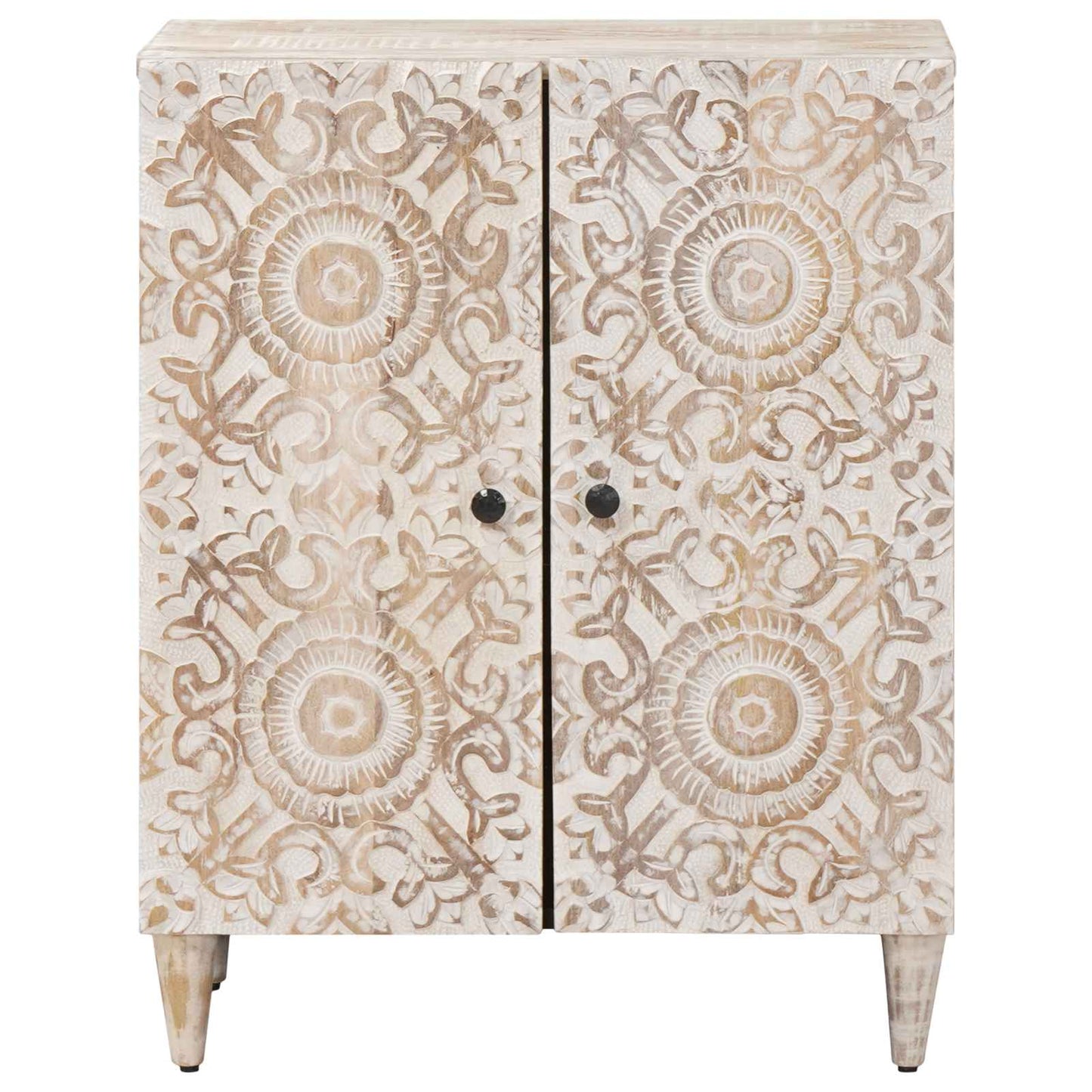 Credenza con Ripostiglio Bianco 60 x 33,5 x 75 cm