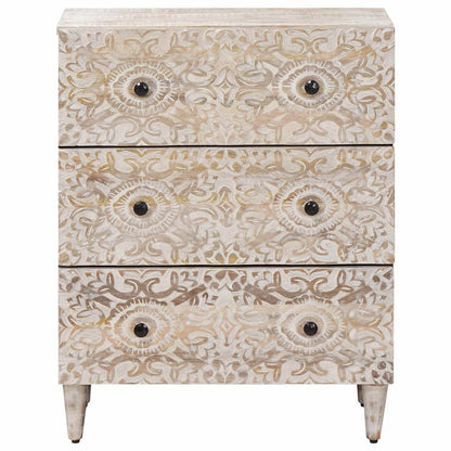Credenza con Ripostiglio Bianco 60 x 33,5 x 75 cm