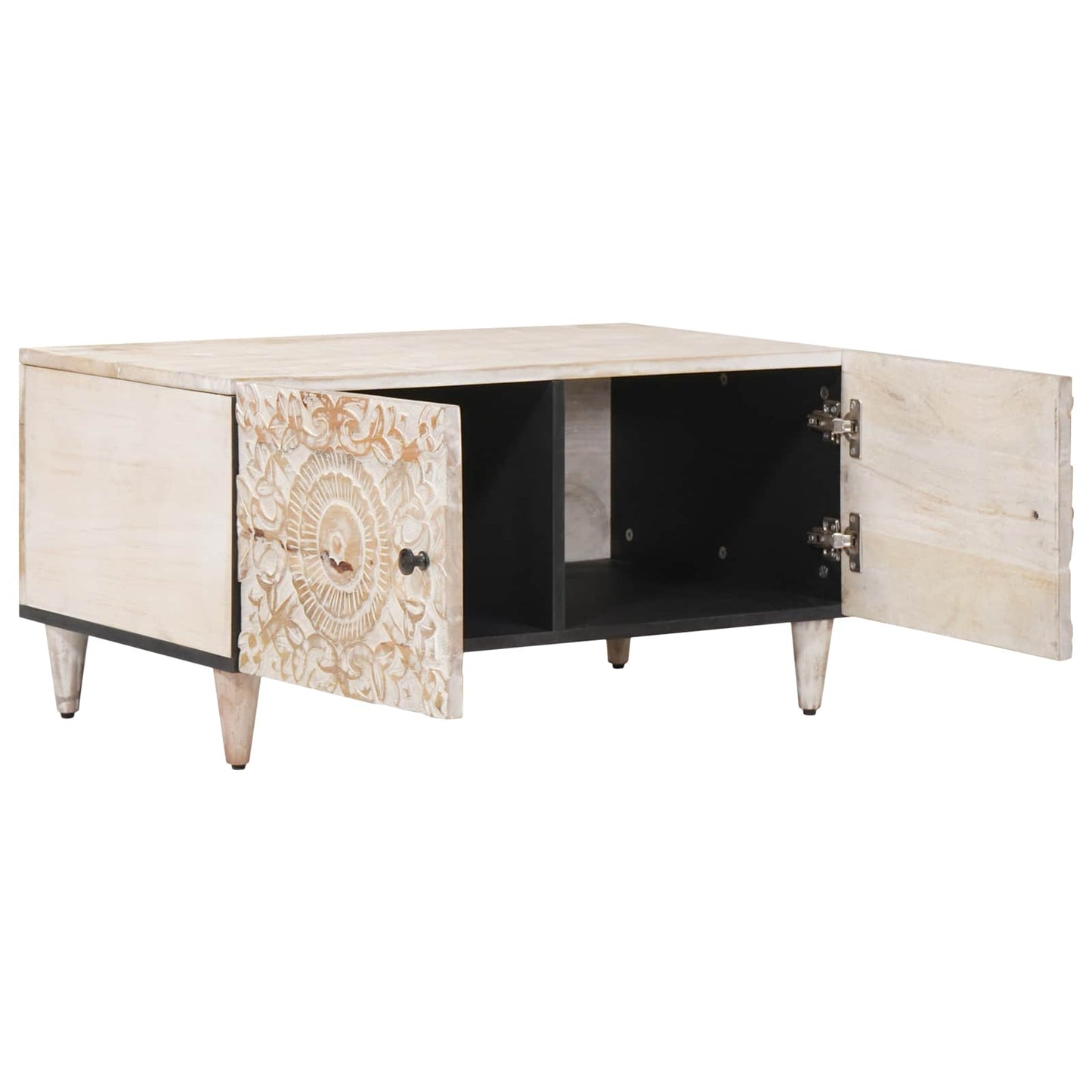 Tavolino da salotto Bianco 80 x 50 x 40 cm