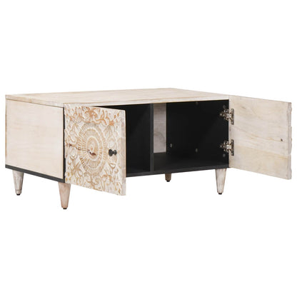 Tavolino da salotto Bianco 80 x 50 x 40 cm