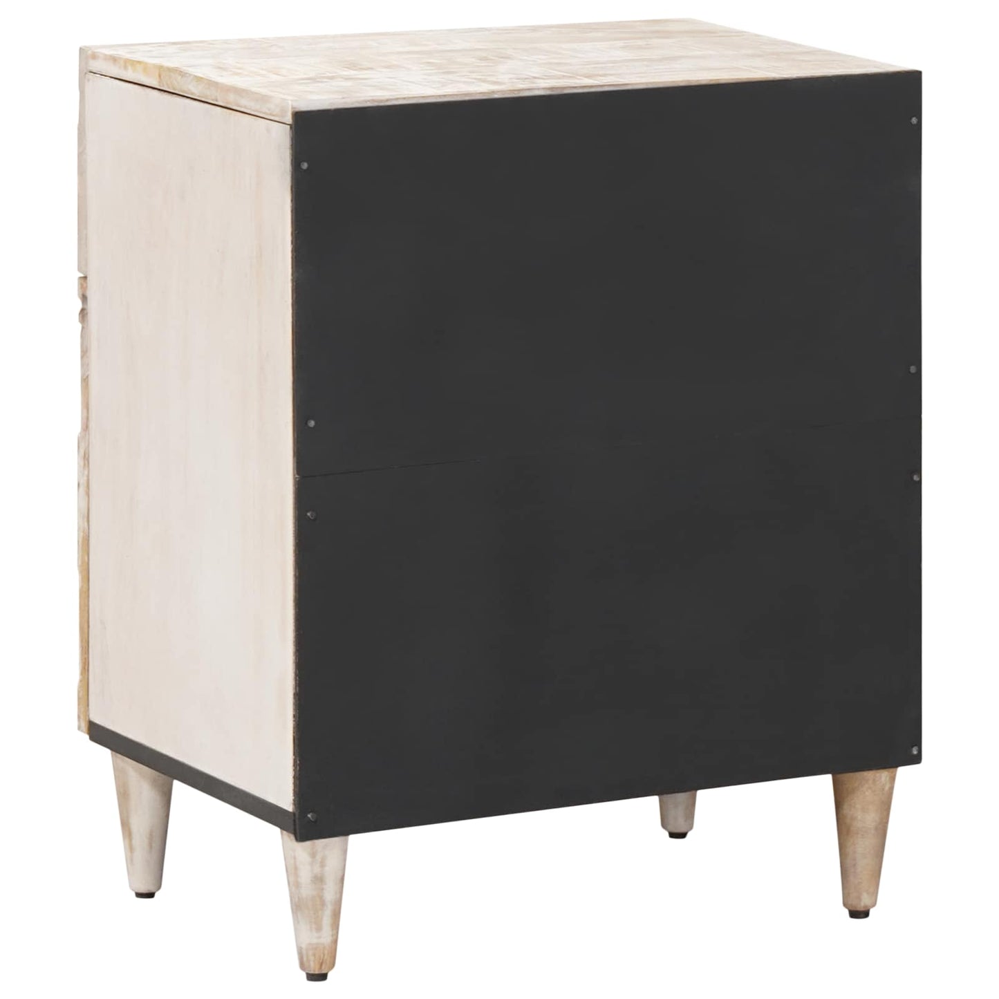 Mobiletto da Letto con cassetto Bianco 50 x 33 x 60 cm