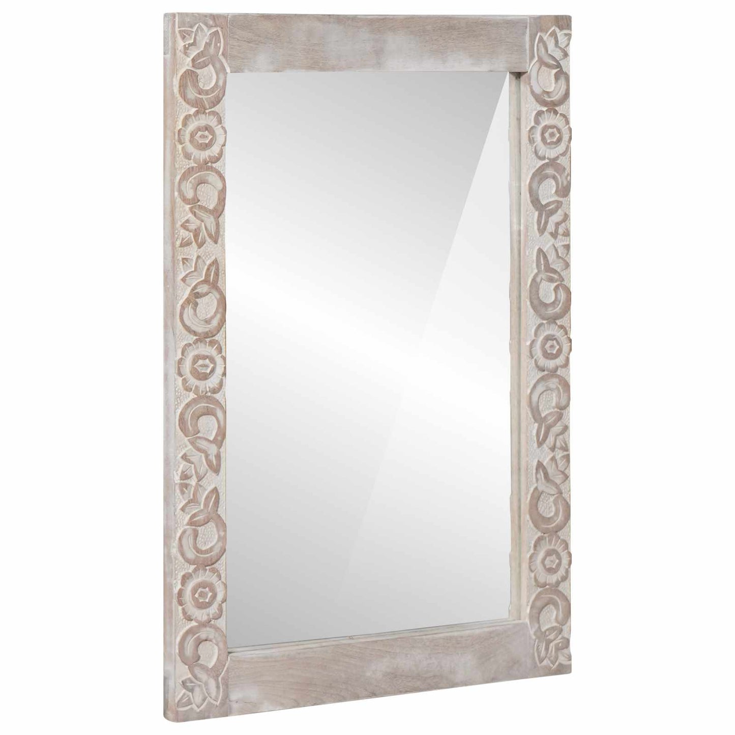Specchio da bagno Rettangolare Bianco 70 x 50 x 2,5 cm
